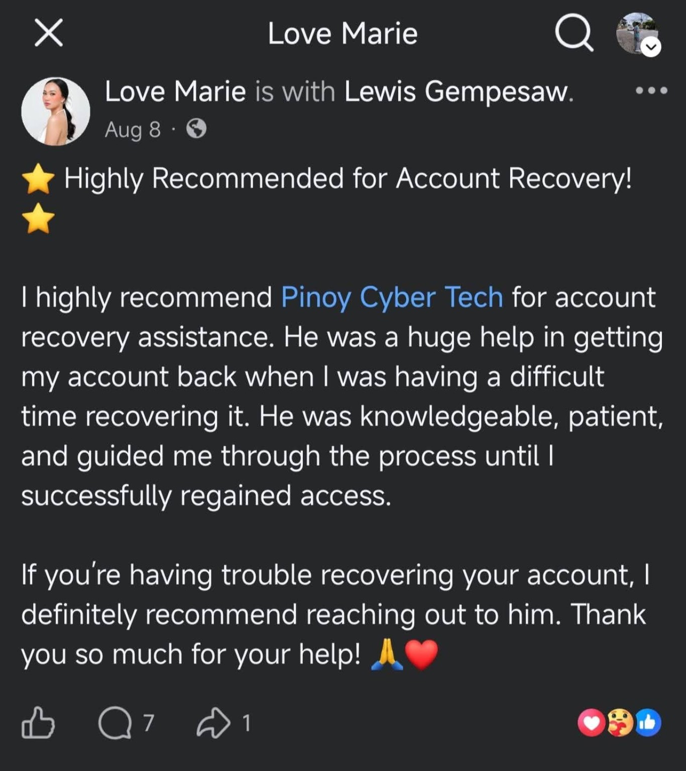 Screenshot 02: Suspended Account (Rejected ID), dated August 8, 2026